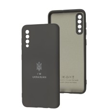 Чохол для Samsung Galaxy A50 / A50s / A30s Silicone Full Тризуб сірий