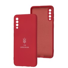 Чохол для Samsung Galaxy A50 / A50s / A30s Silicone Full Тризуб бордовий / rose red