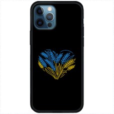 Чохол для iPhone 14 Pro MixCase патріотичні синьо-жовта пшениця