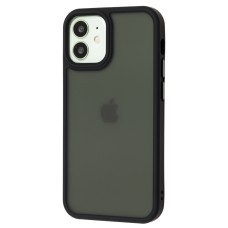 Чохол для iPhone 12 mini Totu Shadow Matte Metal Buttons чорний