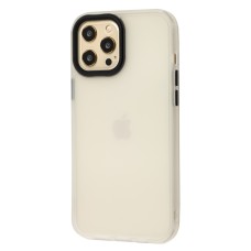 Чохол для iPhone 12 Pro Max Totu Shadow Matte Metal Buttons білий