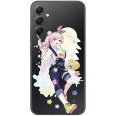 Чохол з аніме для Samsung Galaxy A24 (A245) Mixcase дівчинка рожеве волосся