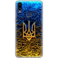Чохол для Samsung Galaxy A10s (A107) MixCase патріотичні Тризум серед куль