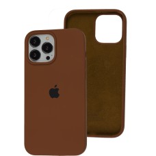 Чохол для iPhone 13 Pro Max Square Full silicone коричневий