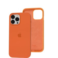 Чохол для iPhone 13 Pro Max Square Full silicone помаранчевий / nectarine