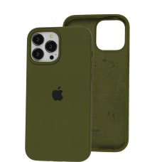 Чохол для iPhone 13 Pro Max Square Full silicone зелений / army green