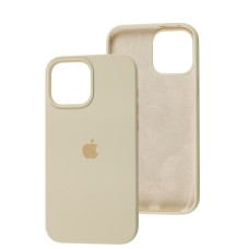 Чохол для iPhone 13 Pro Max Square Full silicone молочний / lactic