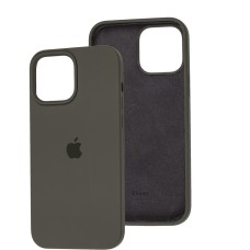 Чохол для iPhone 13 Pro Max Square Full silicone сірий / dark olive