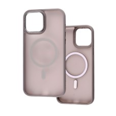 Чохол для iPhone 15 Pro Corrugated MagSafe grey