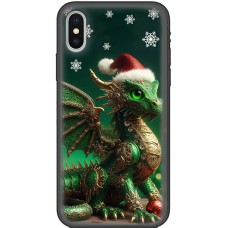 Чохол для iPhone X / Xs MixCase Новий рік дракон в обладунках