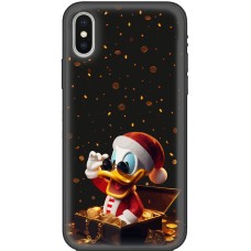 Чохол для iPhone X / Xs MixCase Новий рік посмішка Скруджа
