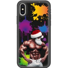 Чохол для iPhone X / Xs MixCase Новий рік бодібілдер