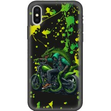 Чохол для iPhone X / Xs MixCase Новий рік байкер