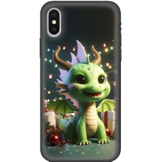 Чохол для iPhone X / Xs MixCase Новий рік дракоша