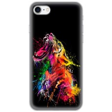 Чохол для iPhone 7 / 8 / SE MixCase звірі яскравий тигр