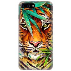 Чохол для iPhone 7 Plus / 8 Plus MixCase звірі тигр у листі