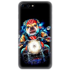 Чохол для iPhone 7 Plus / 8 Plus MixCase звірі бульдог байкер