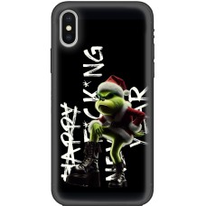 Чохол для iPhone X / Xs MixCase Новий рік сумний Грінч