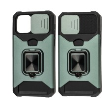 Чохол для iPhone 11 Pro Max Ring Card ударостійкий зелений