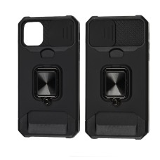 Чохол для iPhone 12 / 12 Pro Ring Card ударостійкий чорний