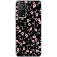 Чохол для Xiaomi Mi 10T / Mi 10T Pro MixCase квіти на чорному