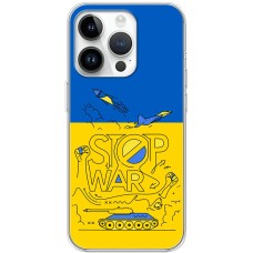 Чохол для iPhone 15 Pro MixCase патріотичні Stop WAR