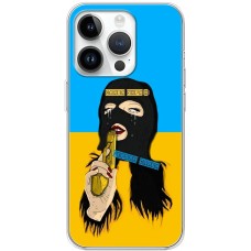 Чохол для iPhone 15 Pro MixCase патріотичні Слава Україні - Героям Слава