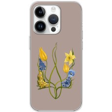 Чохол для iPhone 15 Pro MixCase патріотичні квіти у формі герба