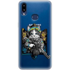Чохол для Samsung Galaxy A10s (A107) MixCase патріотичні військовий кіт захисник