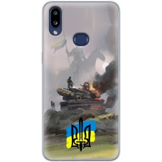 Чохол для Samsung Galaxy A10s (A107) MixCase патріотичні танк у вогні