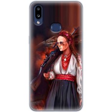 Чохол для Samsung Galaxy A10s (A107) MixCase патріотичні українка з автоматом