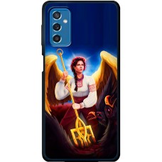 Чохол для Samsung Galaxy M52 (M526) MixCase патріотичні українка ангел з тризубо