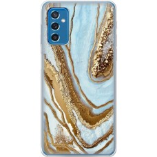 Чохол для Samsung Galaxy M52 (M526) MixCase мармур світло-бірюзовий I