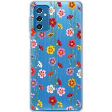 Чохол для Samsung Galaxy M52 (M526) Mixcase квіти патерн квіткових ліан