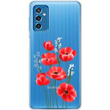 Чохол для Samsung Galaxy M52 (M526) Mixcase квіти маки в польових травах