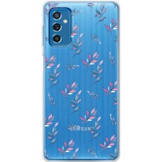 Чохол для Samsung Galaxy M52 (M526) Mixcase квіти патерн гілки з градієнтом
