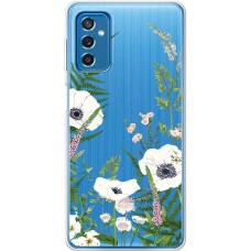 Чохол для Samsung Galaxy M52 (M526) Mixcase квіти білі квіти лісові трави
