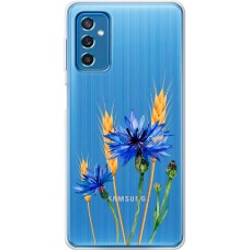 Чохол для Samsung Galaxy M52 (M526) Mixcase квіти волошки в колосках