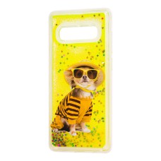 Чохол для Samsung Galaxy S10 (G973) Блиск вода "собака"