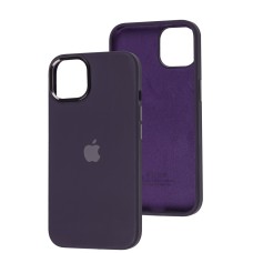 Чохол для iPhone 13 New silicone Metal Buttons elderberry