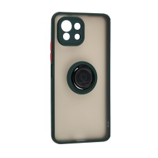 Чохол для Xiaomi  Mi 11 Lite LikGus Edging Ring оливковий
