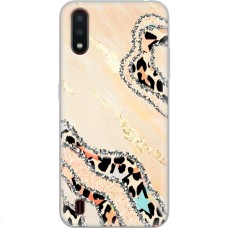 Чохол для Samsung Galaxy A01 (A015) MixCase Леопард кристал