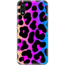 Чохол для Samsung Galaxy A01 (A015) MixCase Леопард неон