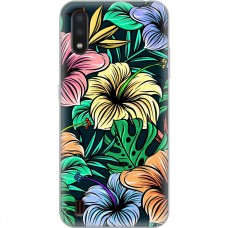 Чохол для Samsung Galaxy A01 (A015) MixCase квіти тропіки
