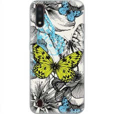Чохол для Samsung Galaxy A01 (A015) MixCase метелики жовтий