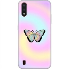 Чохол для Samsung Galaxy A01 (A015) MixCase метелики райдужний