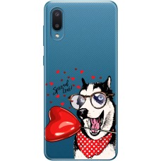 Чохол для Samsung Galaxy A02 (A022) MixCase день закоханих закоханий собака