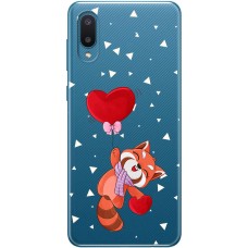 Чохол для Samsung A02 (A022) MixCase день закоханих єнот та кулька