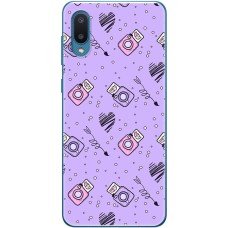 Чохол для Samsung A02 (A022) MixCase день закоханих фото фіолетовий