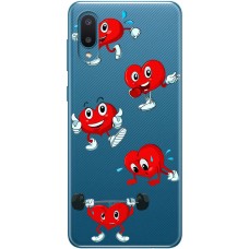 Чохол для Samsung A02 (A022) MixCase день закоханих смайлик серце